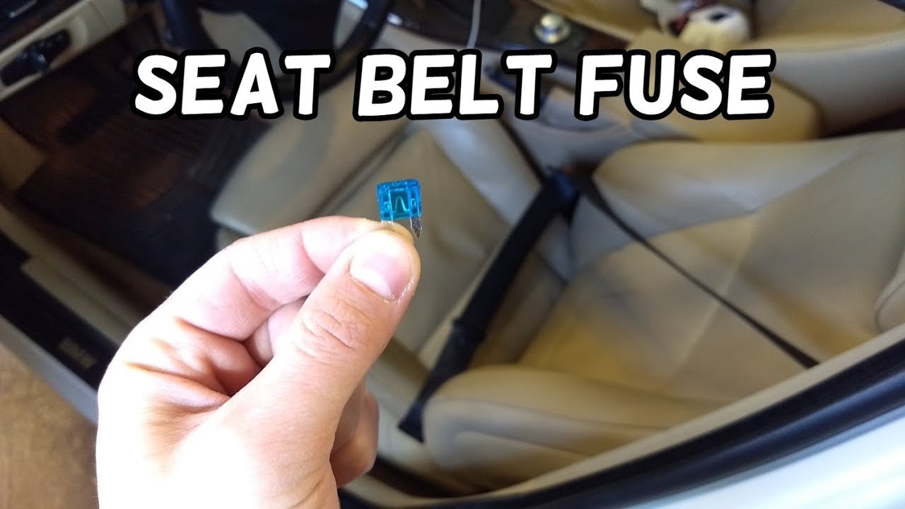 SEAT BELT BUCKLE TENSIONER FUSE LOCATION BMW E90 E91 E92 E93