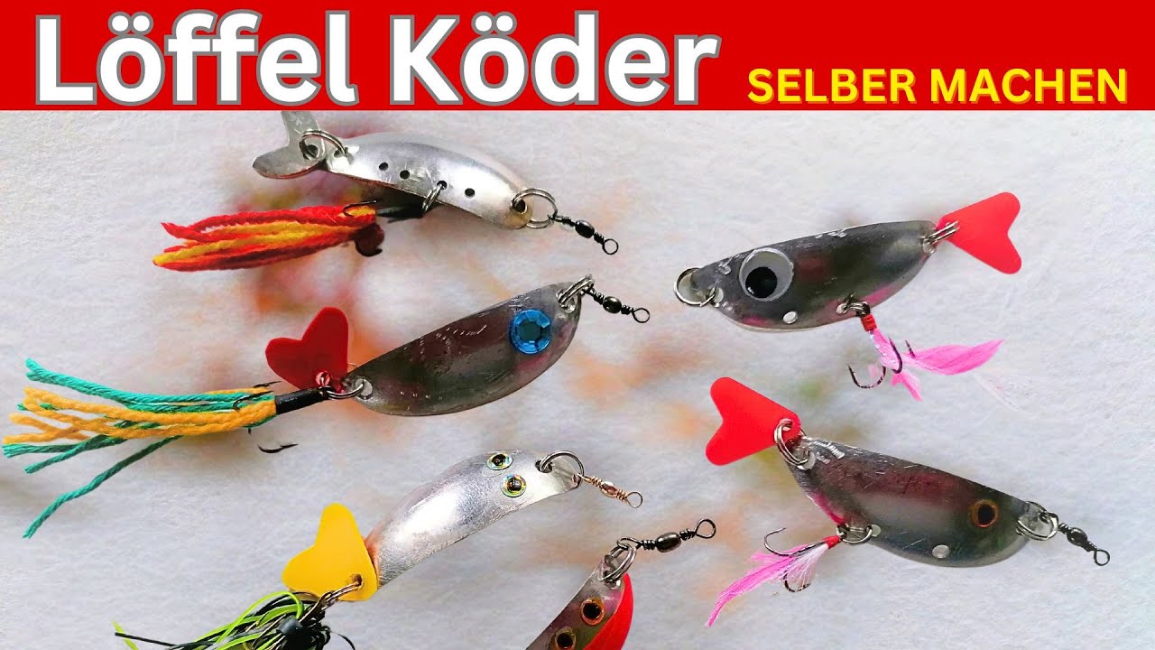 Selbstgemachte Blinker aus Esslöffeln! Kunstköder DIY | Angelköder selbst gemacht! 💪 🎣