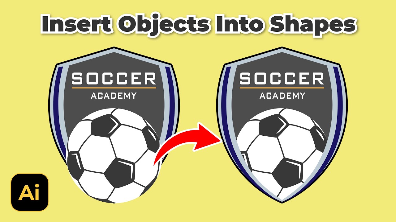Useful Trick! Insert object into Shape in Illustrator