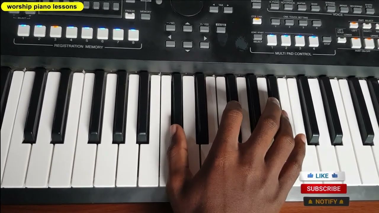 HOW TO SET KEYBOARD FOR WORSHIP AND HOW TO PLAY BASS WORSHIP SONGS @worshipsam