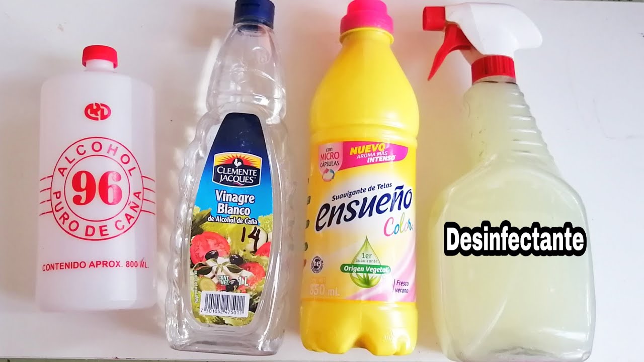 Desinfectante casero Fácil de hacer y efectivo