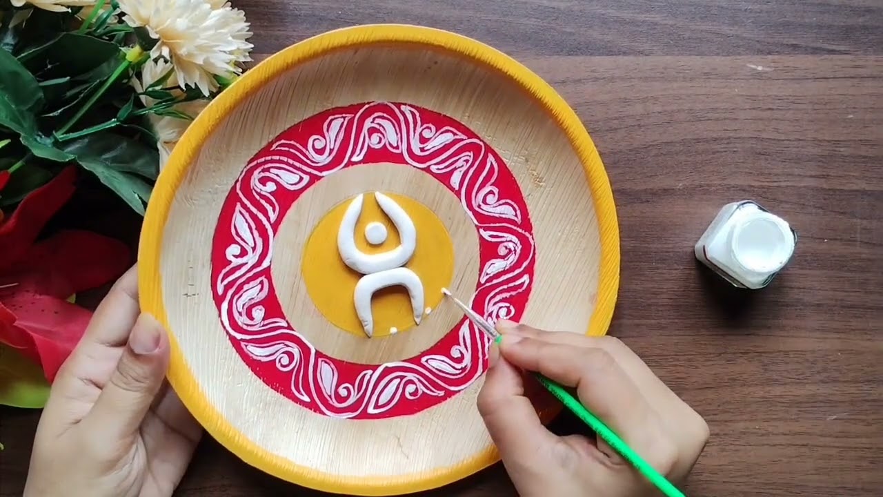 swastik Erica plate decoration..DIY plates