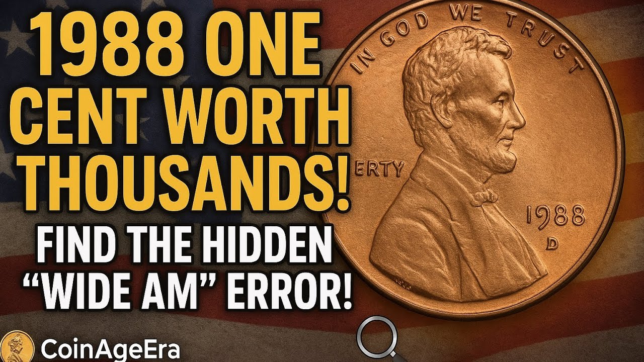 1988 Liberty Penny: The &ldquo;Wide AM&rdquo; Error That Made Collectors Go Crazy! @CoinAgeEra #coin #money 
