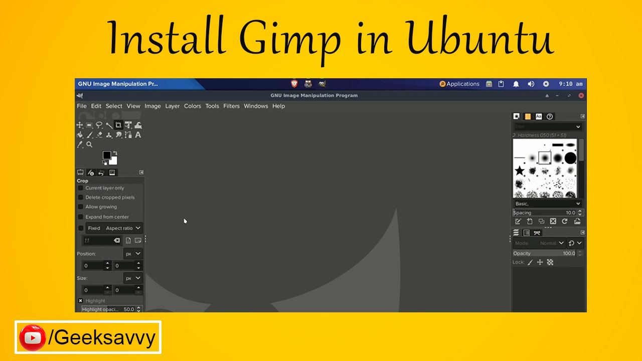 How to Install Gimp( GNU Image Manipulation Program) in Ubuntu? Geek Savvy