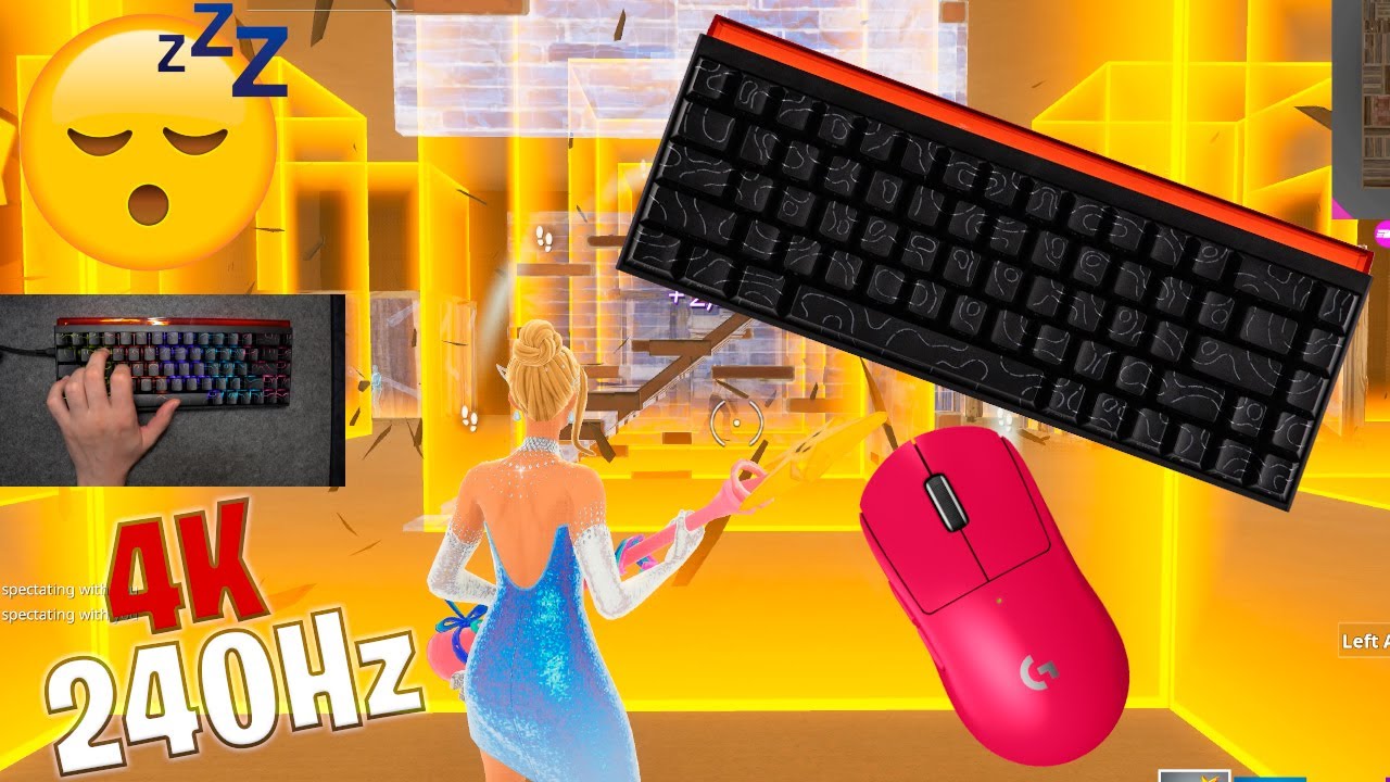 Ajazz NK68 ASMR 😴 Box Fight Gameplay 📦 Satisfying Keyboard Fortnite 4K 240 FPS 🏆