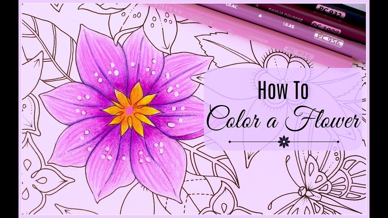 How to Color a Flower | Adult Coloring Tips and  Tricks