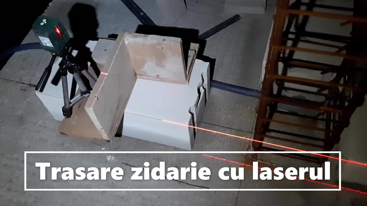 Trasare zidarie cu laserul