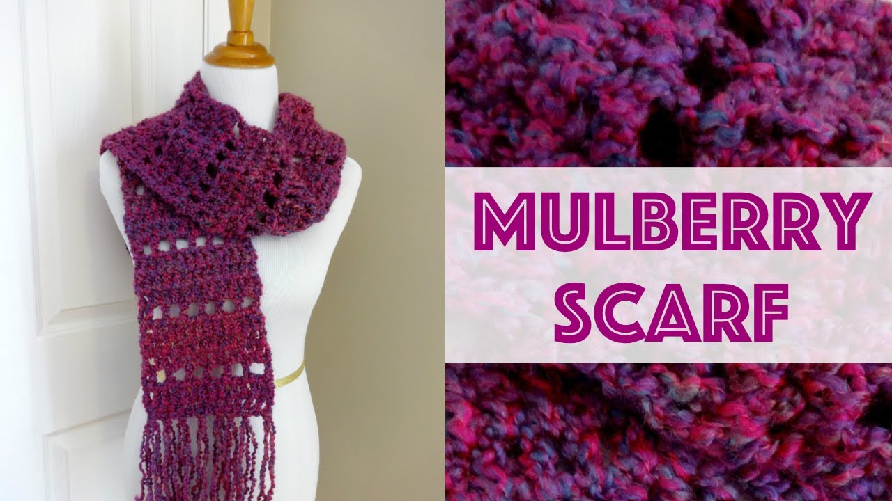 How to Crochet the Mulberry Scarf