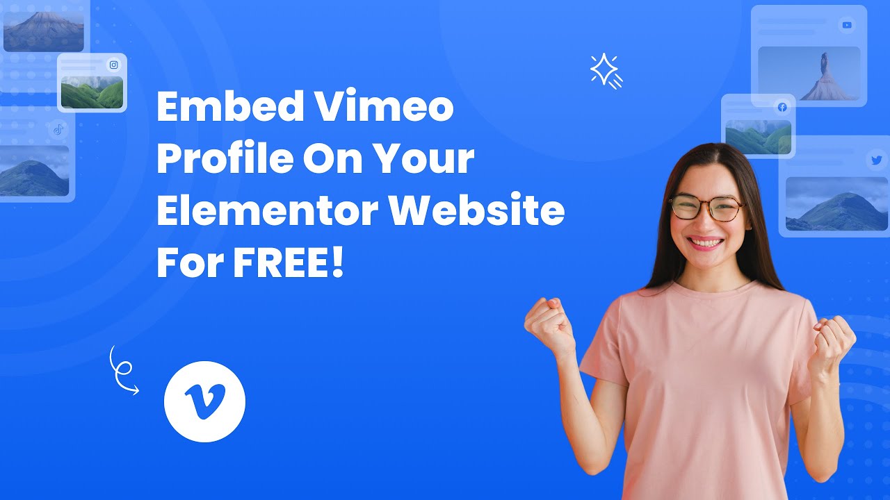 How to embed Vimeo Profile on Elementor FOR FREE? #sociablekit #embed #free #vimeo #profile