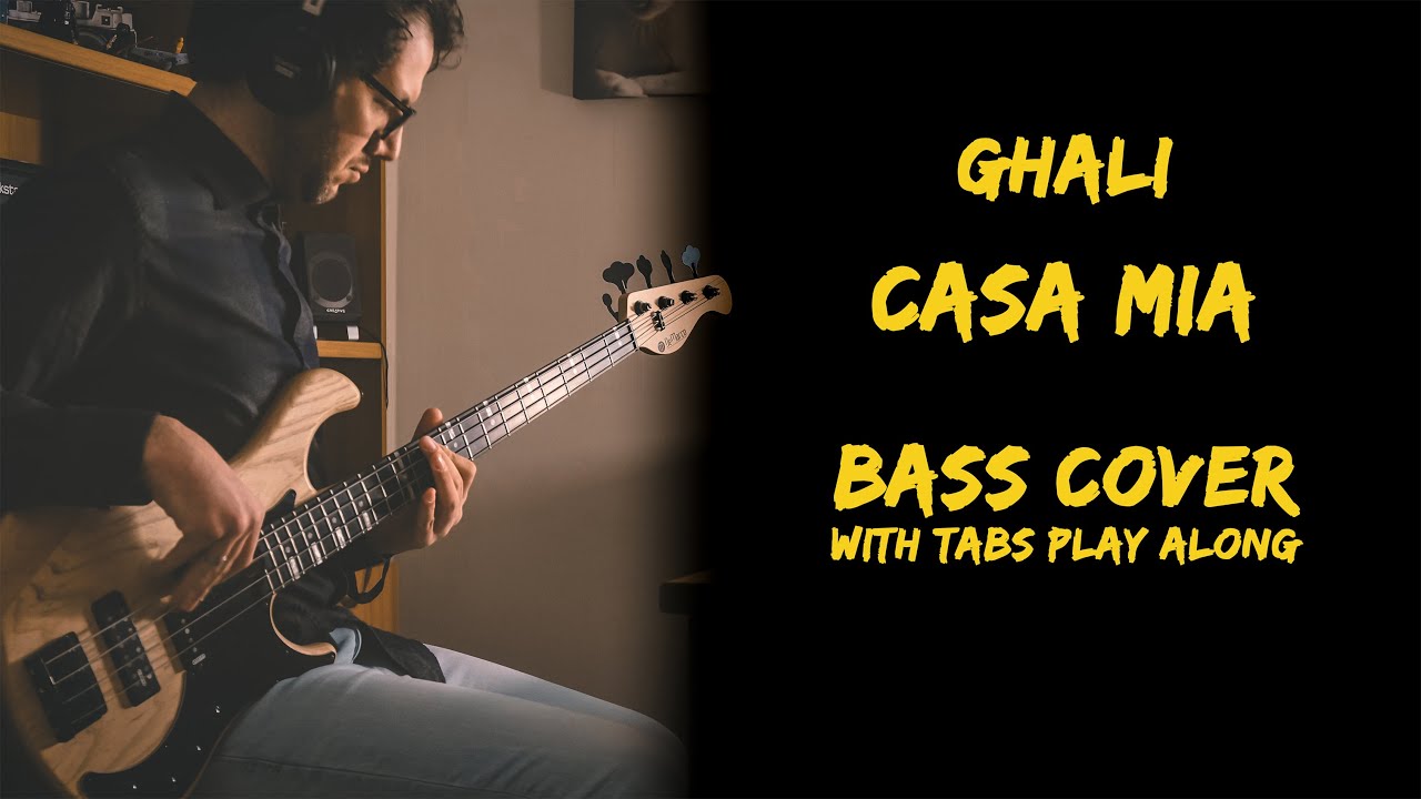Ghali - Casa Mia (Sanremo 2024)(Bass Cover)(With Tab Play Along)(4K)