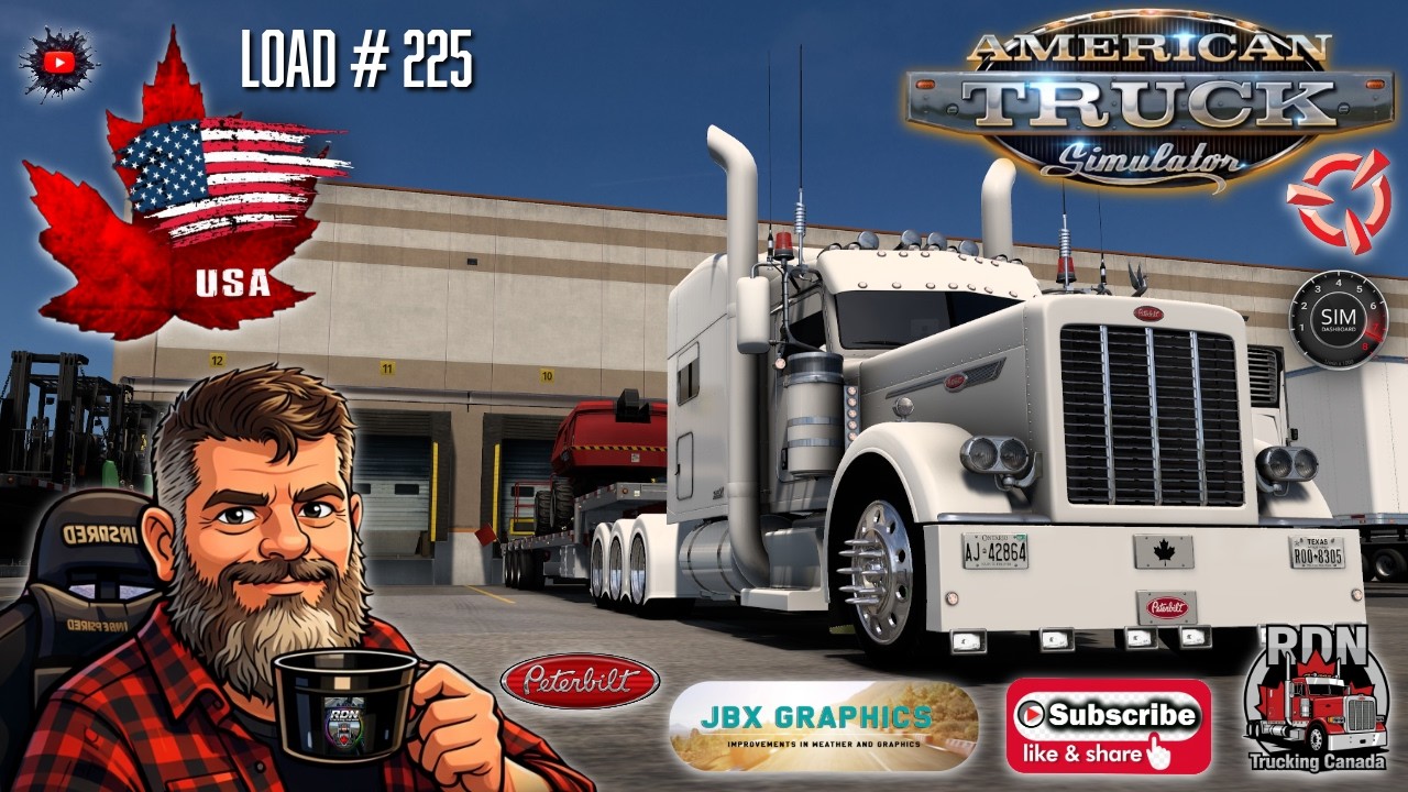 American Truck Simulator  RDN Trucking Canada. Oklahoma City OK to Fort Smith AR Load # 225 Ruda 389