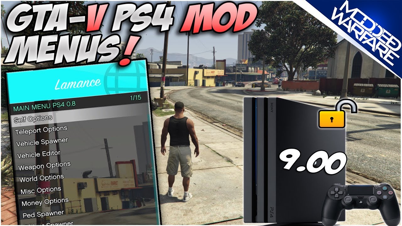 (EP 9) Installing GTA-V Mod Menu's on PS4 (9.00 or Lower!)