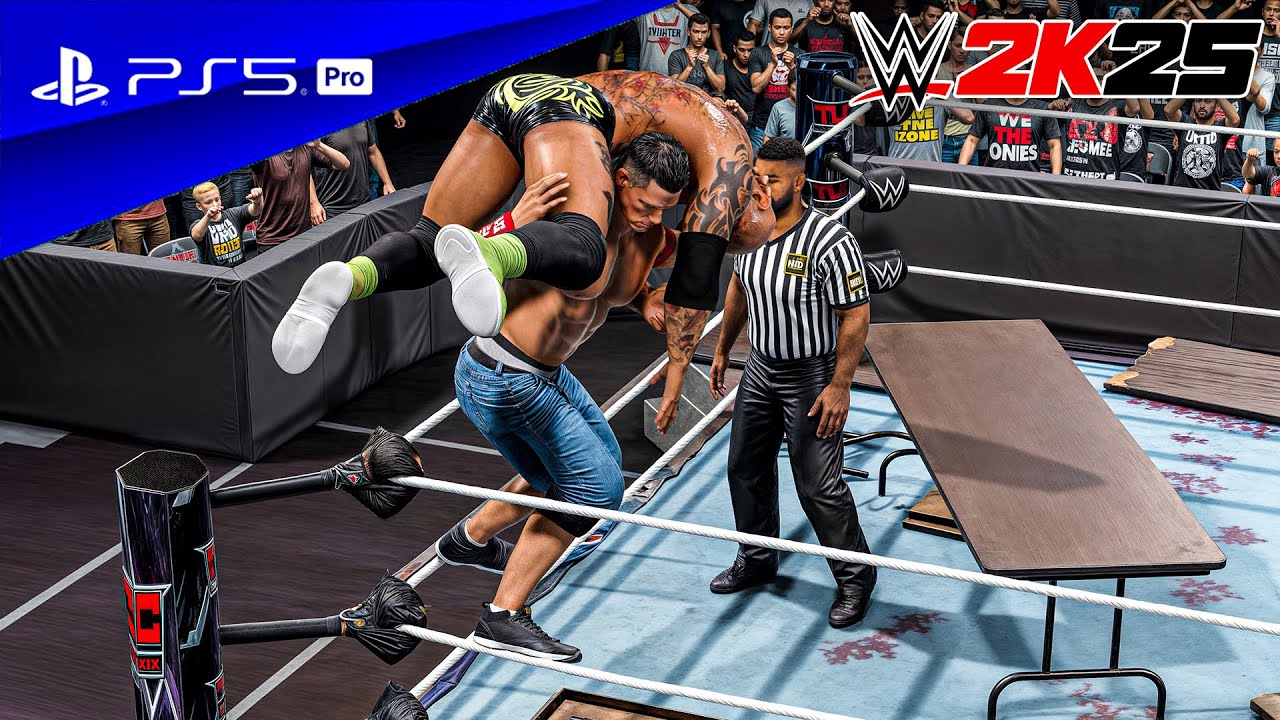 WWE 2K25 - Джон Сина против Батисты | Экстремальный матч со столами на TLC | PS5™ Pro [4K60]