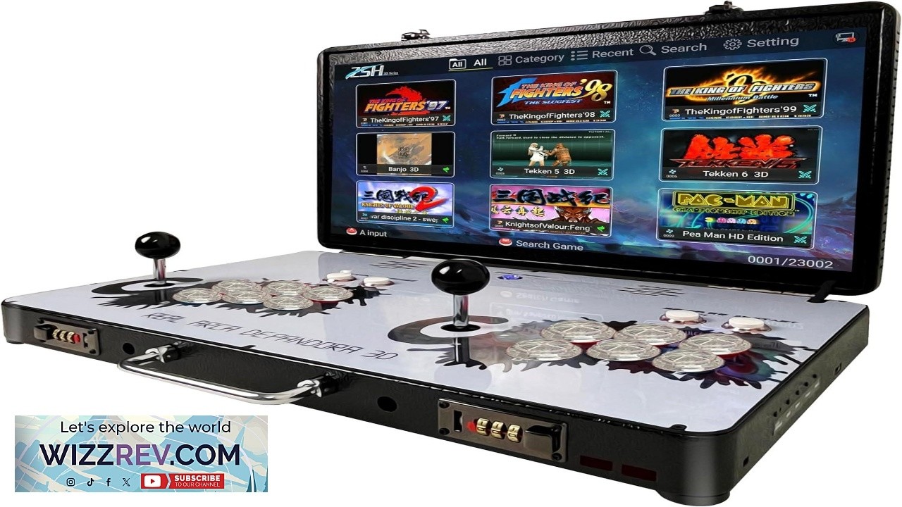 Portable 20000 in 1 Metal Box 3D Arcade Game Console 22 inch