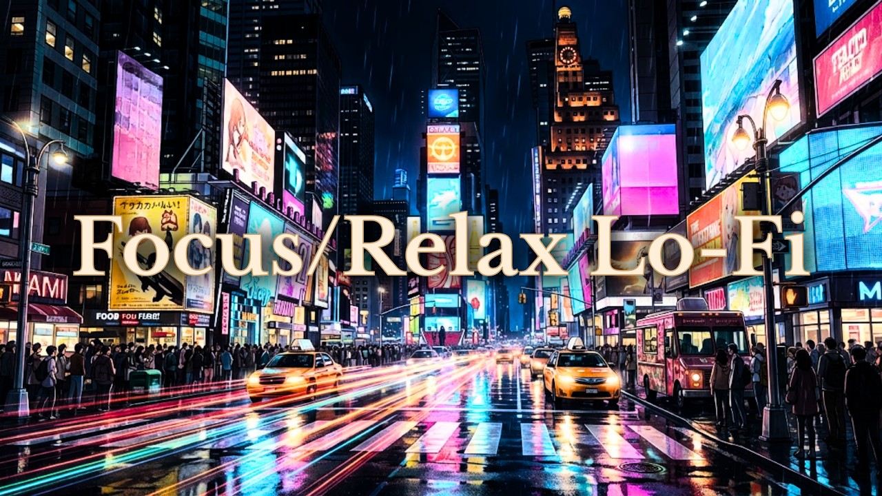 Late Night Focus in New York City 🌙 | Lo-Fi Hip Hop Beats for Study & Relax | Vol. 13