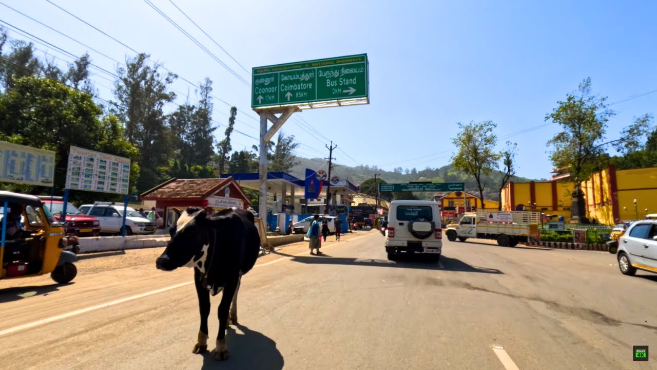 Ooty Town, Tamil Nadu, India 🔥 Scenic Drive Ooty City 🔥 National Highway 181/NH181 🔥 4K 60 FPS