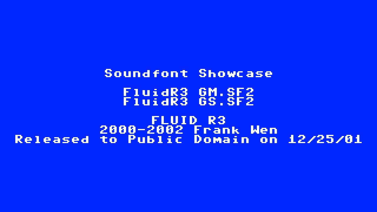 Soundfont Showcase - FluidR3