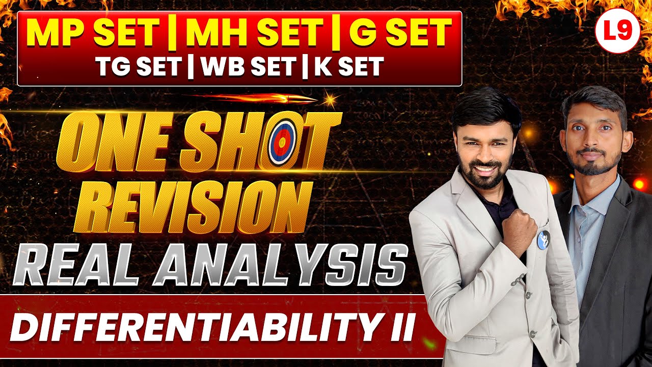 Differentiability II | Real Analysis | Set Mathematical Science | IFAS | L09