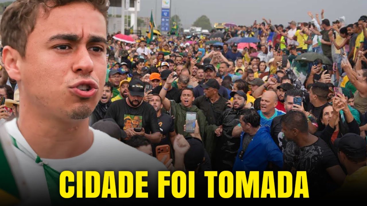 AGORA: CAMINHADA DO NIKOLAS FAZ ÚLTIMA PARADA ANTES DE BRASÍLIA 