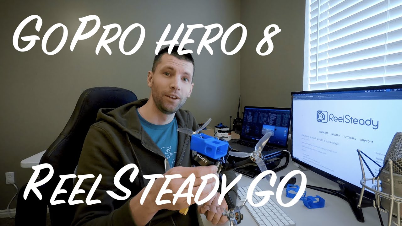 Does ReelSteady GO work with the GoPro Hero 8 on an FPV drone?