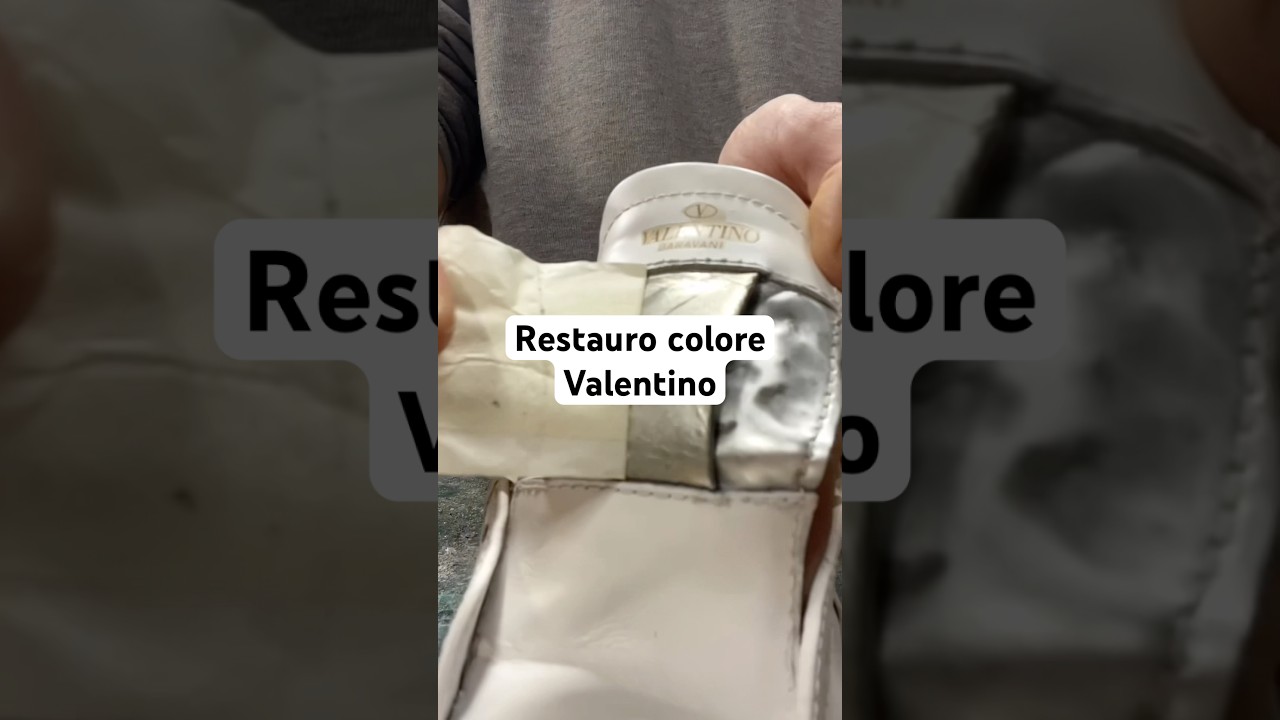 Restauro colore Valentino #calzolaio #sneakers #asmr #asmrcommunity #sneakerhead