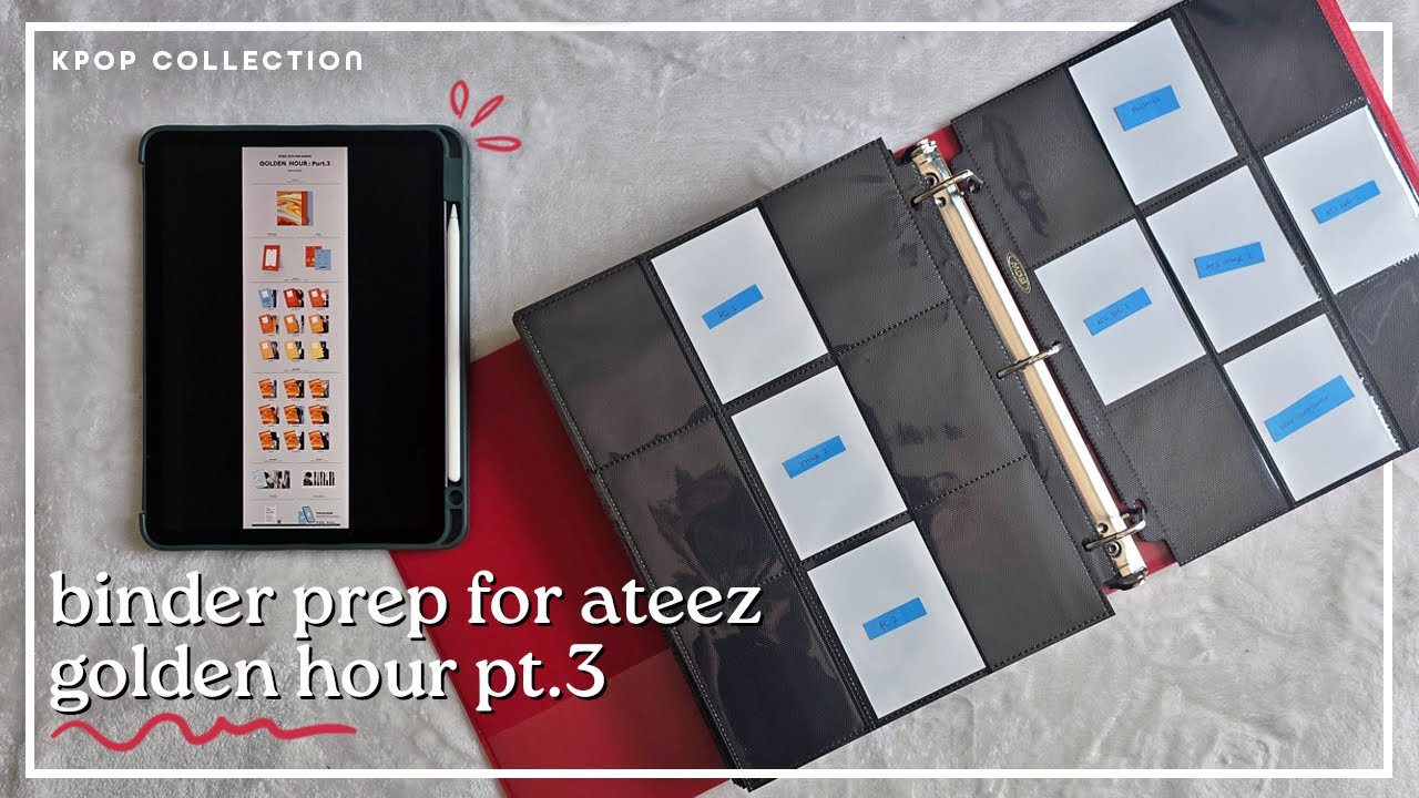 Setting Up My Binders for ATEEZ Golden Hour: Part.3 | Comeback Binder Prep