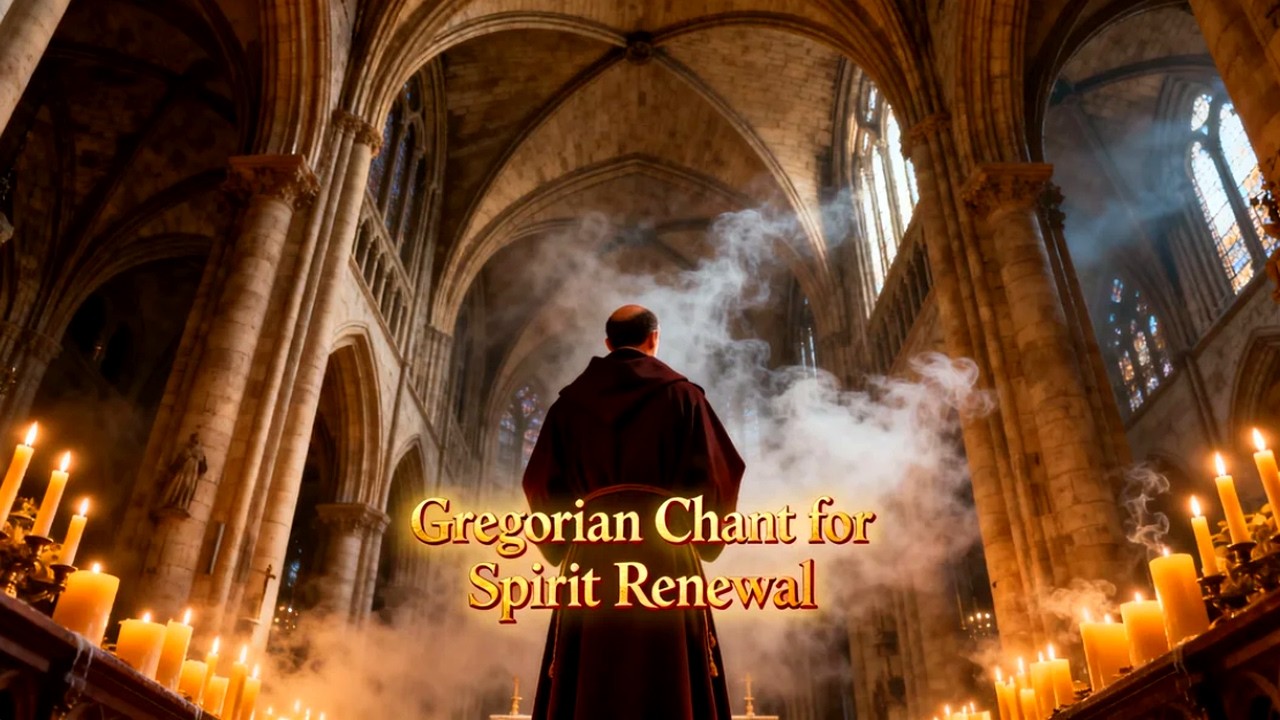 Gregorian Chant for Healing Sleep and Holy Peace | Benedictine Ambience and Sacred Reflection