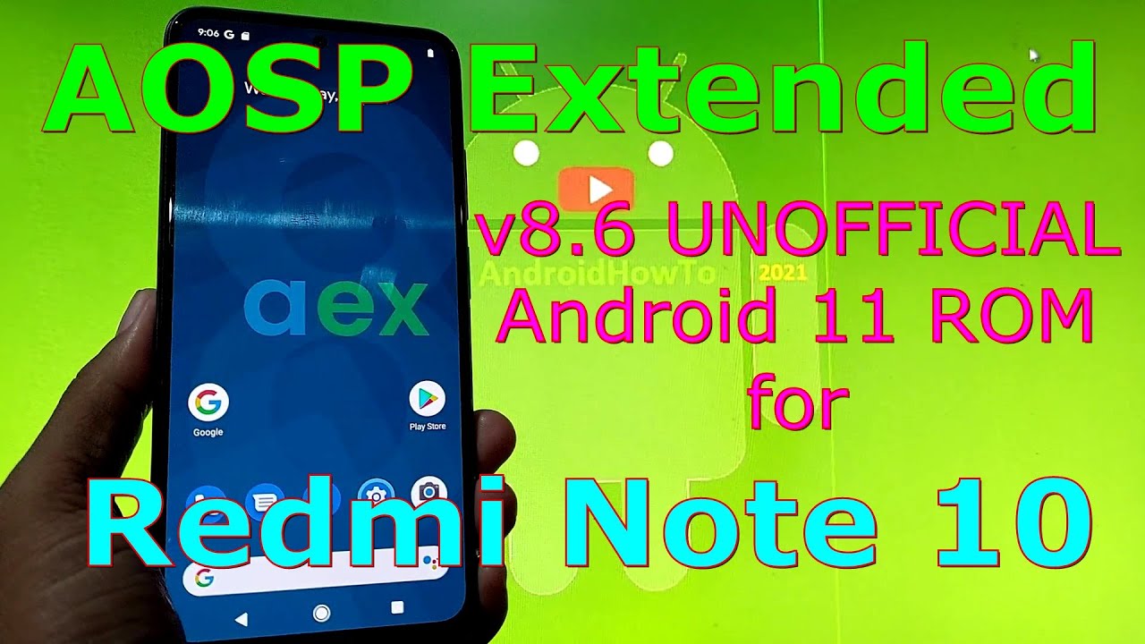 AOSP Extended v8.6 - UNOFFICIAL for Redmi Note 10 ( Mojito / Sunny ) Android 11