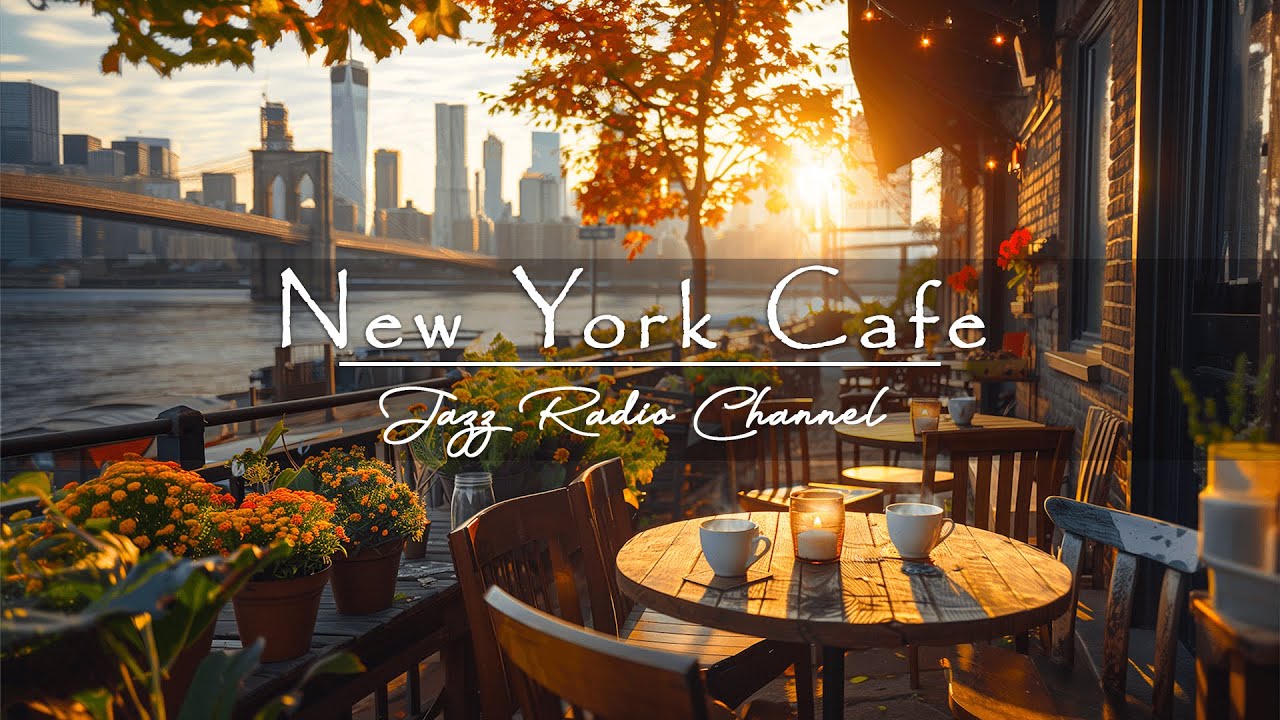 New York Coffee Shop Ambience - Sweet Bossa Nova Jazz Music to Work, Study & Relax | Live 24/7