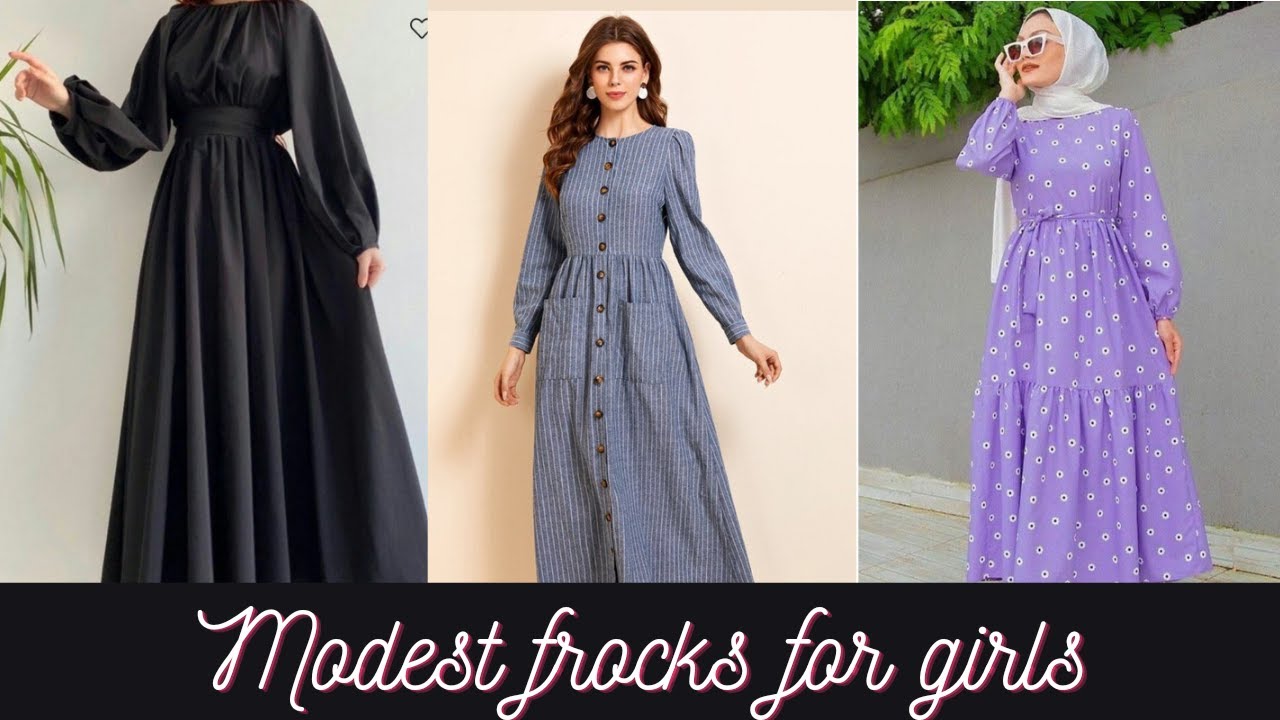 Modest frock designs for girls 2022