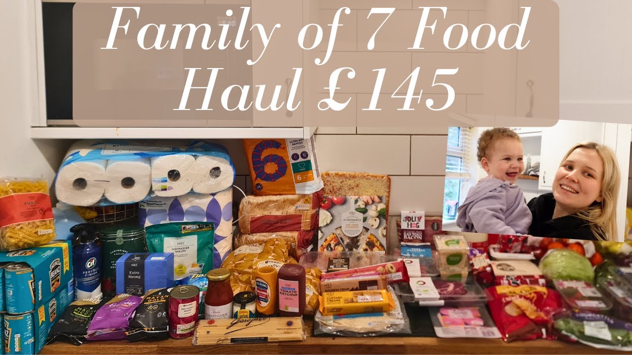 £145 FAMILY OF 7 GROCERY HAUL OCADO | JANUARY 2024