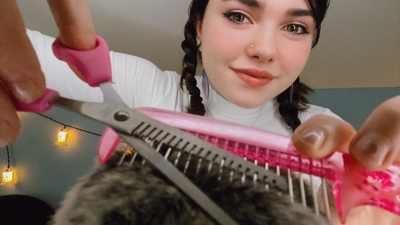 ASMR Haircut Roleplay ~ Shaping, Trimming, Texturizing, Combing ✂️ Personal Attention