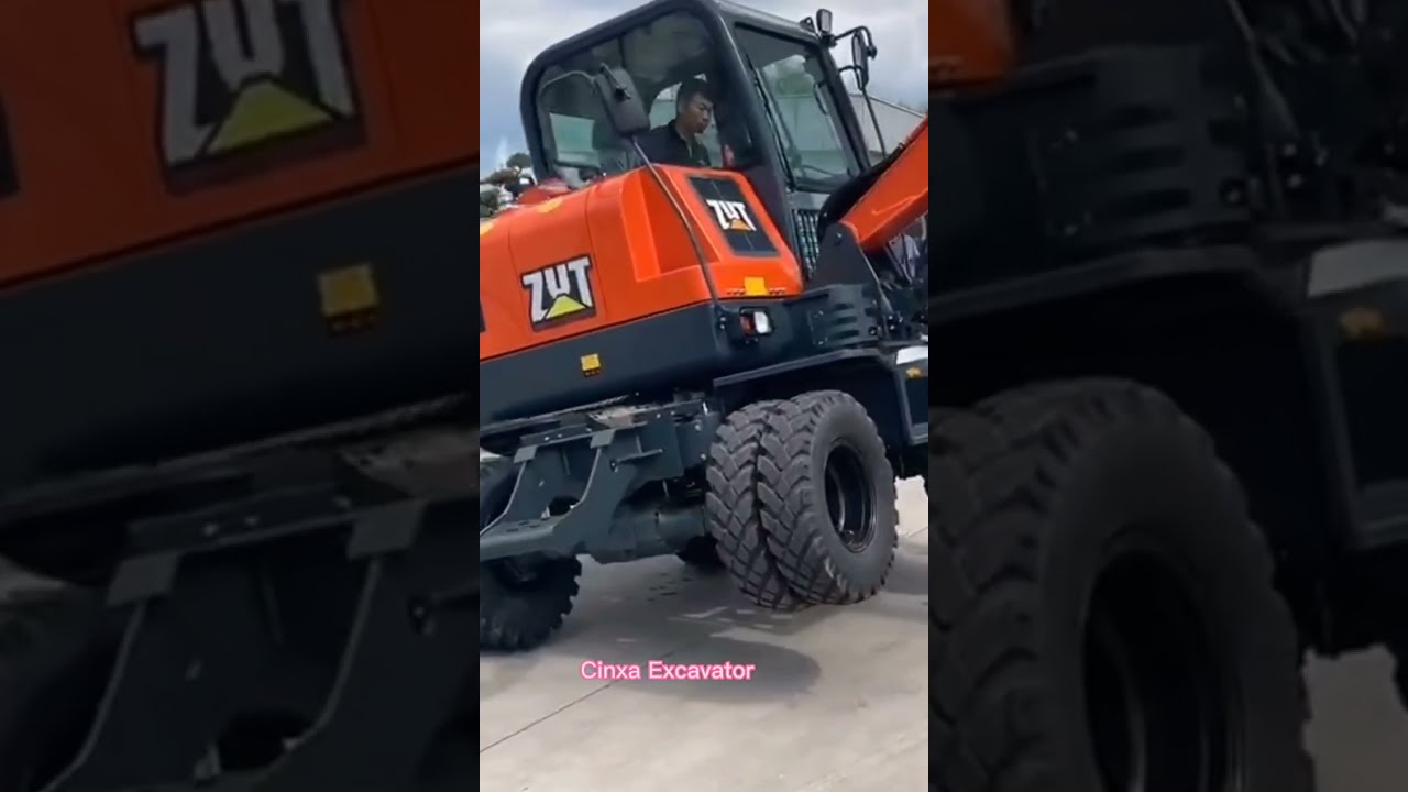 Let's Take A Look At The Chassis Of Full Hydraulic Wheel Digging