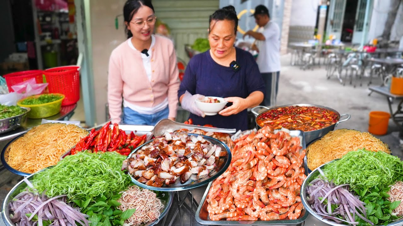 Đỉnh cao rạng sáng xem tuyệt chiêu nấu Mì Vịt Tiềm, Bún Mắm ngon rẻ từ Bà Trùm ẩm thực 7 ngày 14 món