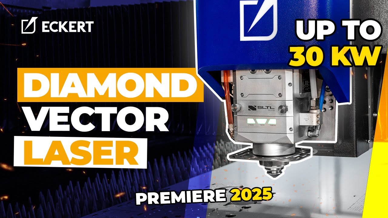 Fiber Laser Cutting Machine 2025 | Best CNC Fiber Laser 30kW for 60mm Steel – Eckert Diamond Vector