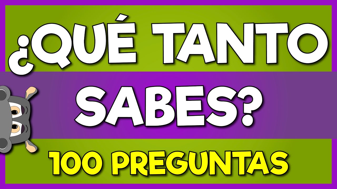 ¿CUÁNTO SABES? 100 preguntas de cultura general 📚🧠🤓| trivia de conocimientos generales |