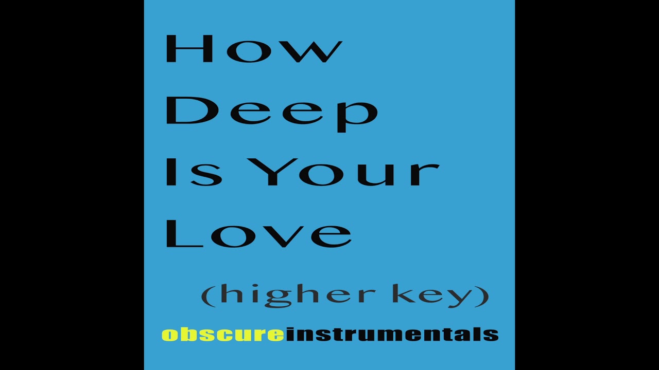How Deep Is Your Love - PJ Morton (Higher Key) - Instrumental Backing Track Karaoke