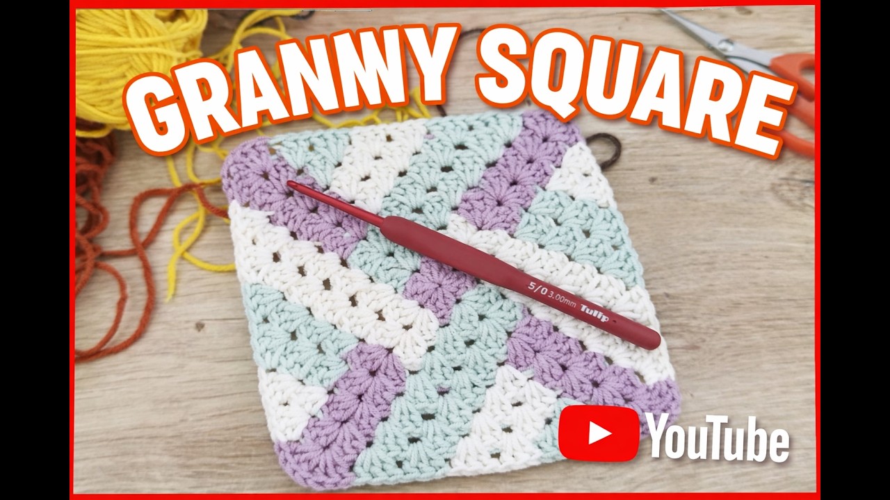 How to Crochet a Perfect Granny Square 🧶 Easy & Fast!