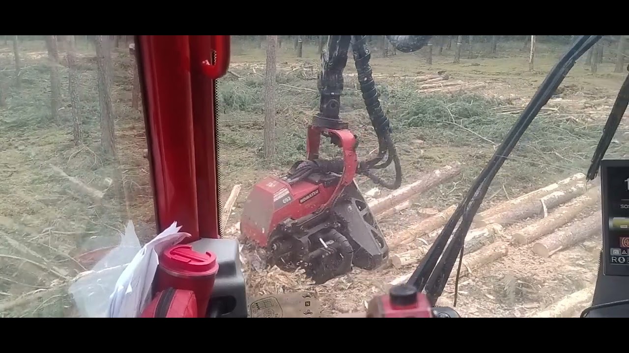 Komatsu 901.5 c93 praca na zrebie