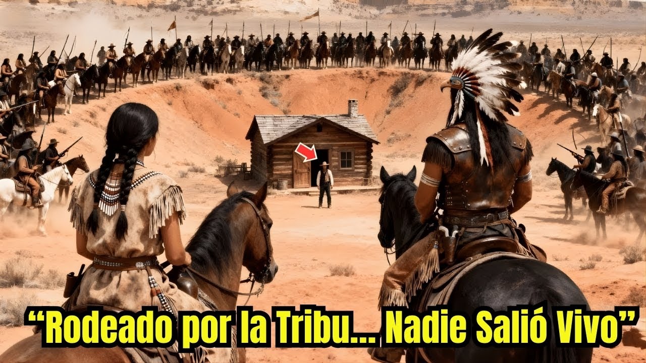 Doscientos guerreros apaches rodearon la cabaña — pero la hija del jefe solo miraba al vaquero.