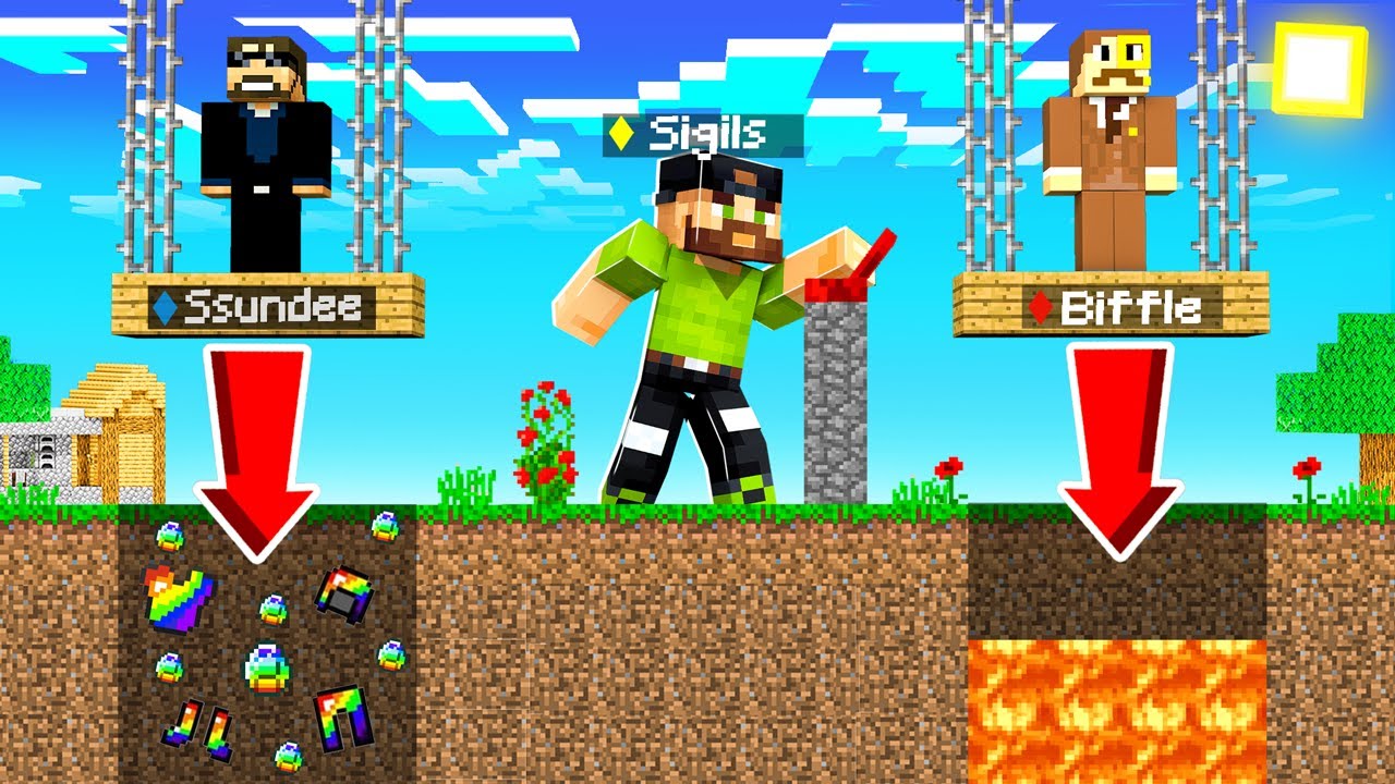 PUSH YOUR LUCK for INFINITY WEAPONS in Minecraft