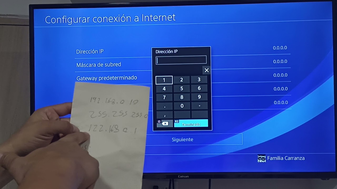 PS4 error  ws-37397-9 de conexión  del WiFi y cambio de IP por cambio del módem internet