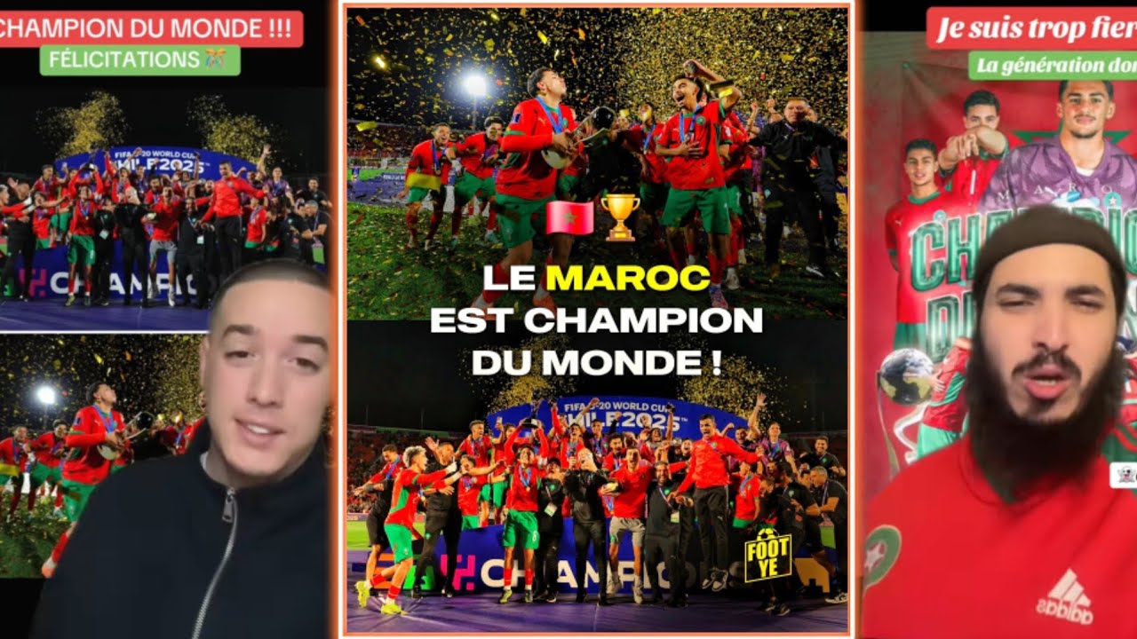🚨😱LE MAROC À TOUT GAGNÉ...ILS SONT CHAMPIONS DU MONDE #maroc 