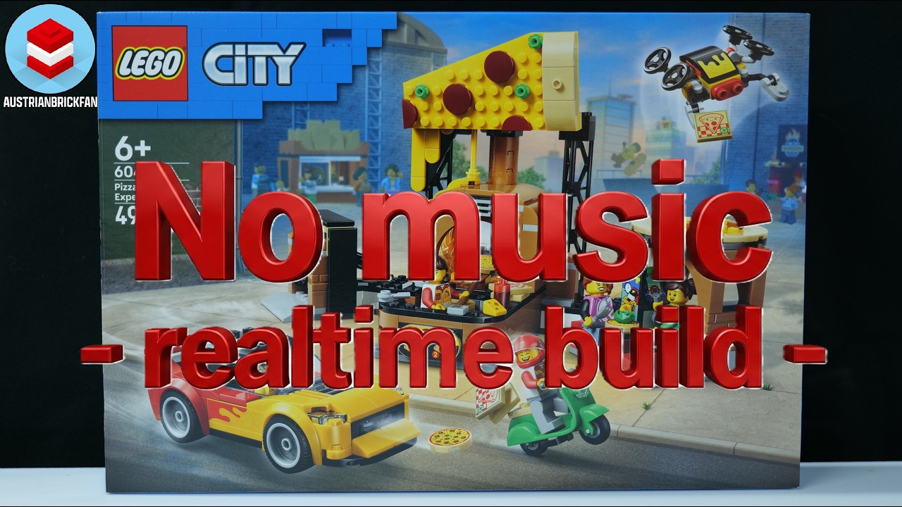LEGO City 60496 Pizza Delivery Experience Build - no music realtime