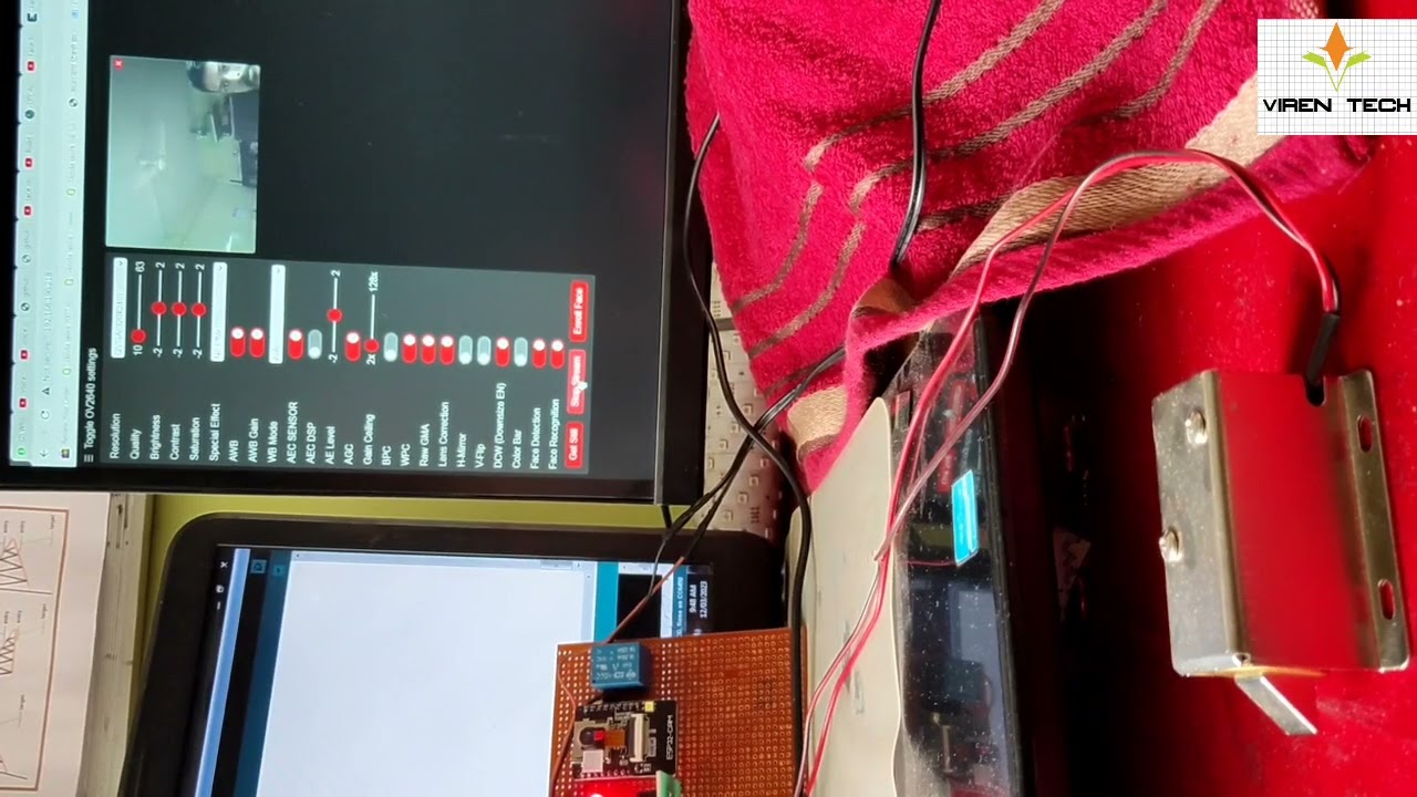 face recognition based door lock using esp32 cam.