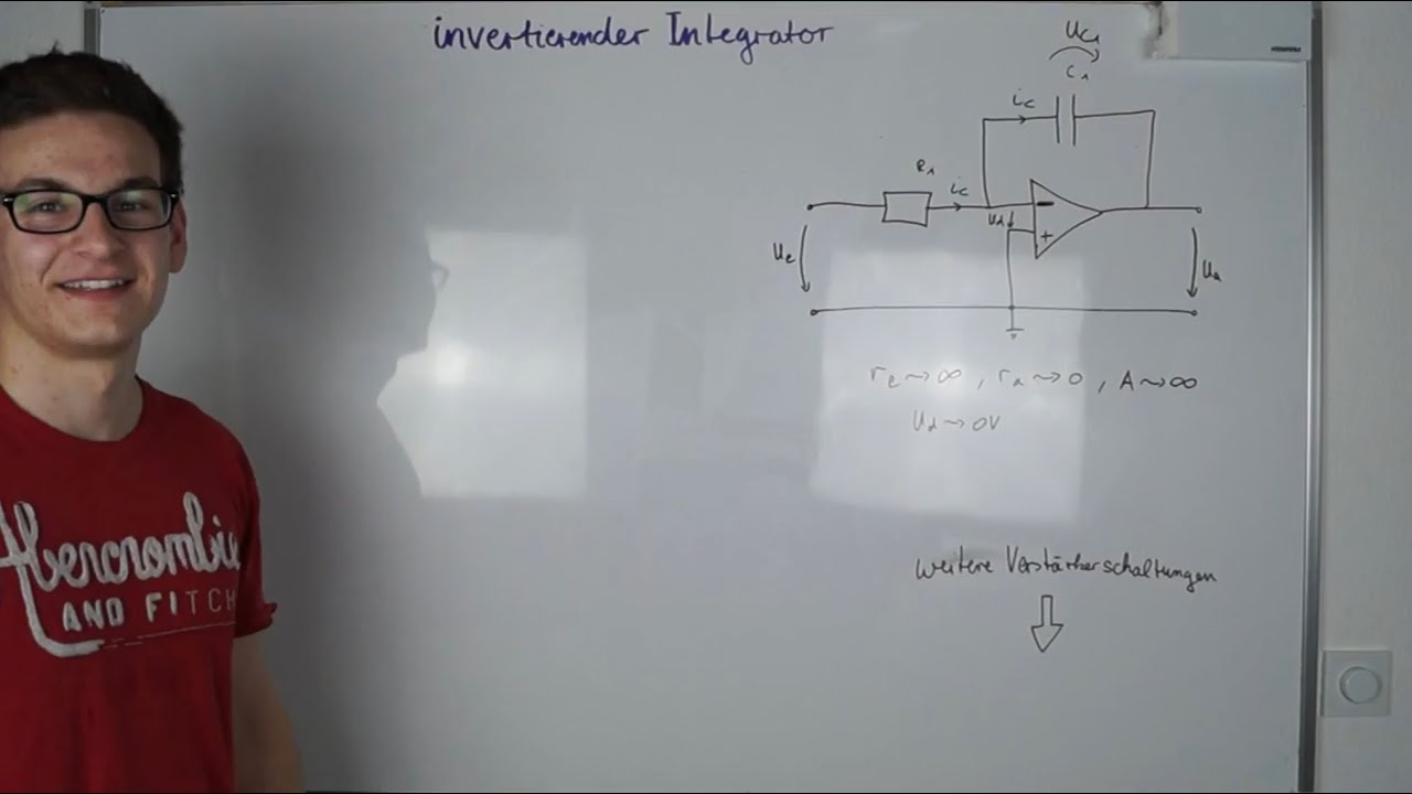 Invertierender Integrator / Inverting integrator | Elektrotechnik