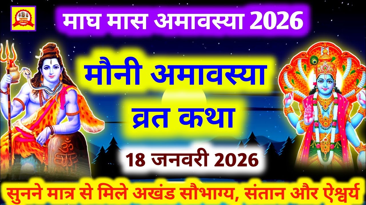 Mauni Amavasya Vrat Katha 2026 | Mauni Amavasya Ki Kahani | Amavasya ki Katha | अमावस्या की कहानी