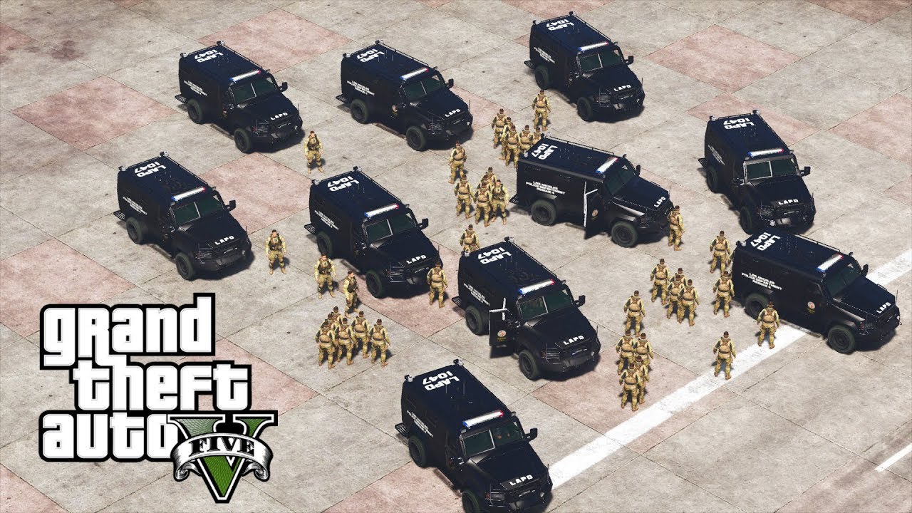 GTA 5 - MASSIVE SWAT RAID! (Waco Siege Mod!) GTA 5 LSPDFR Play As Cops SWAT Patrol Episode #29