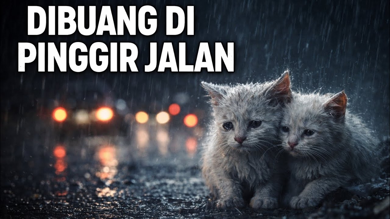 Perjuangan 2 Kucing Bertahan Hidup Setelah Dibuang Di Jalanan