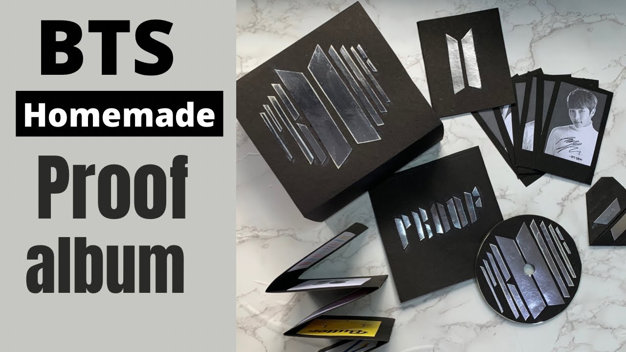Bts Homemade Proof Album / Bts DIY 💜✨ / How to make Bts album at home / Bts Roomdecor / Savemoney💸